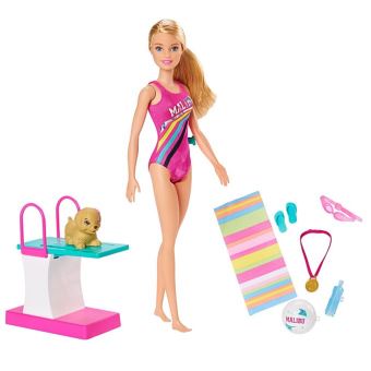 Poupée Barbie Dreamhouse Adventures Swim 'n Dive Modèle aléatoire