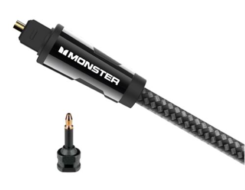 Câble Audio Fibre Optique 3M Monster Cable – Embouts Plaqués Or, Résistant - vue 1