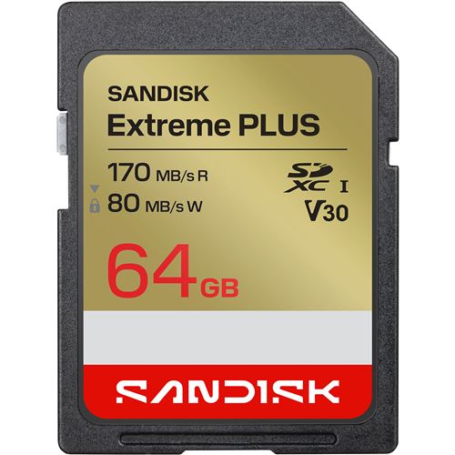 Carte mémoire SD SanDisk Extreme PLUS UHS I