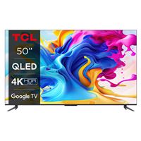 TV QLED TCL 50C647 127 cm 4K UHD Google TV Aluminium brossé
