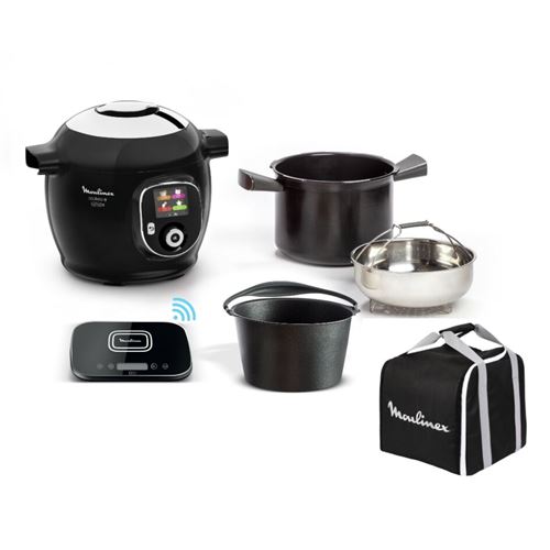 Mijoteur connecté Moulinex Cookéo avec Kit Méga YY4403FB 1600 W Noir