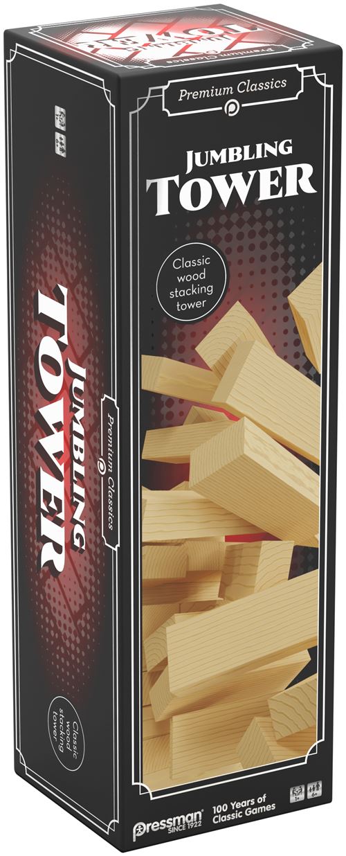 Jeu De Construction Goliath Classics Jumbling Tower – Tour D'Équilibre En Bois Avec 48 Blocs - vue 2