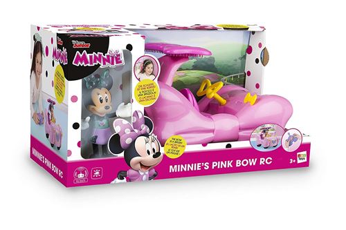 VOITURE ROSE A PEDALES MINNIE