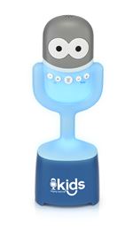 Jouet musical Singing Machine Micro Karaoké Bluetooth lumineux Mic Guy Blanc et Bleu