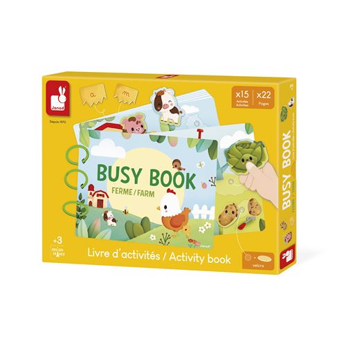 Jeu d'éveil Janod Busy Book Ferme