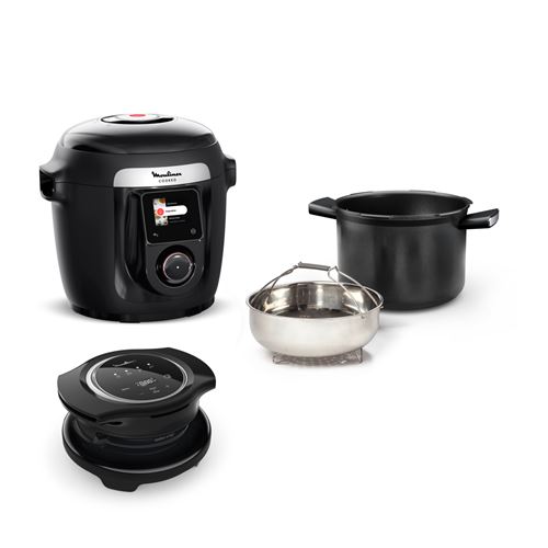 Multicuiseur Intelligent Connecté Moulinex Cookeo Avec Couvercle Extracrisp Yy5449Fb 1600 W Noir