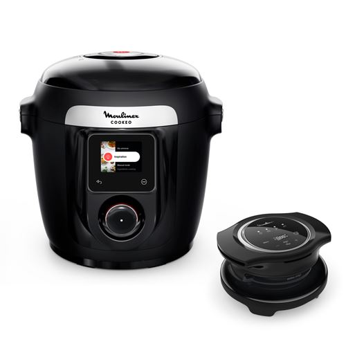 Multicuiseur intelligent connecté Moulinex Cookeo avec couvercle Extracrisp YY5449FB 1600 W Noir - Moulinex