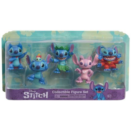 Disney Multicolore Pack 5 Figurines Stitch Collector