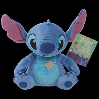 Disney Stitch - Peluche parfumee a sons 15 cm Stitch et Angele