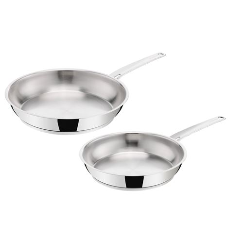 Set De 2 Poêles Lagostina La Prima 24/26 Cm Inox
