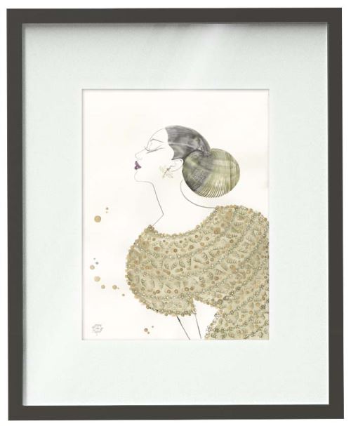 Reproduction ornée de cristaux Swarovski® Diane Petit modèle Crystal Party Exclusivité FNAC