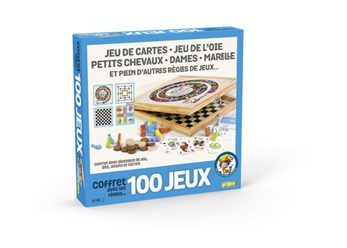 Coffret 100 jeux Cartamundi en bois