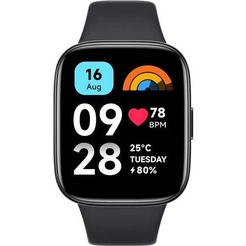 Montre Connectée Xiaomi Redmi Watch 3 Active Avec Du Bracelet Noir