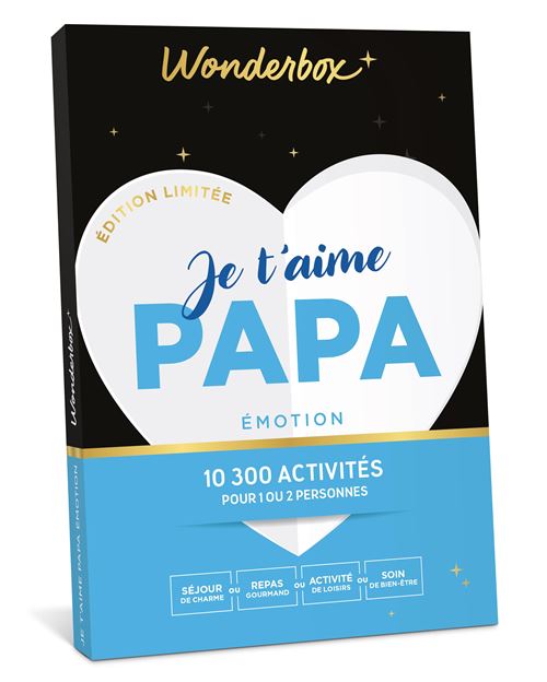 Coffret cadeau Wonderbox Je t'aime Papa Emotion