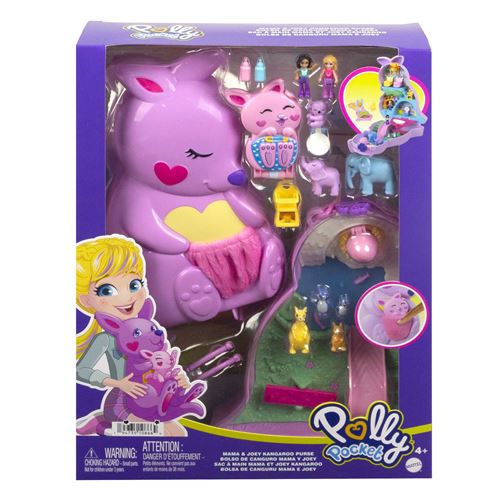 Maison De Poupée Polly Pocket Sac Surprises Famille Kangourous