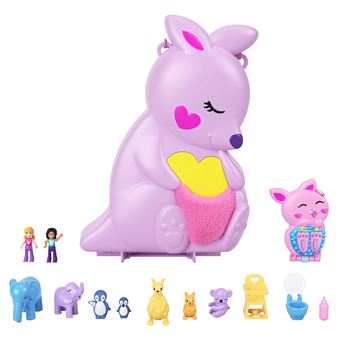 Maison de poupée Polly Pocket Sac Surprises Famille Kangourous