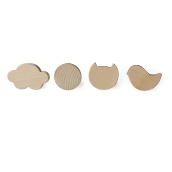 BRIKI LOT 4 PATERES SET OF FOUR WOOD HOO