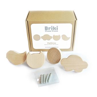 BRIKI LOT 4 PATERES SET OF FOUR WOOD HOO