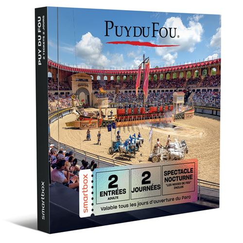 Coffret cadeau SmartBox Puy du Fou 2 tickets 2 journées