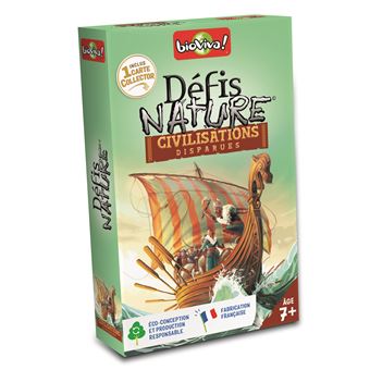 Jeu pour découvrir la nature Bioviva Défis Nature Civilisations disparues - 1