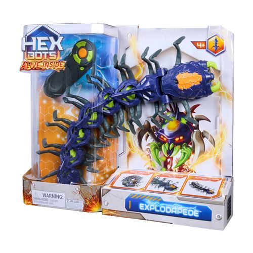 Hex Bots Multicolore Véhicule Télécommandé Explodapede Centipède