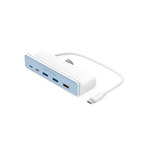Hub USB Type-C 5 en 1 HyperDrive Blanc pour iMac 24\