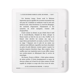 Liseuse numérique Kobo by Fnac Libra 2 Écran 7" 32 Go Blanc - 1