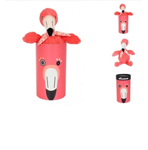Peluche Simply Flamingos le Flamant Rose Les Déglingos 23 cm