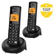 Téléphone fixe sans fil Alcatel E260 S-Voice Duo avec Répondeur et Fonction blocage appels publicitaires Noir