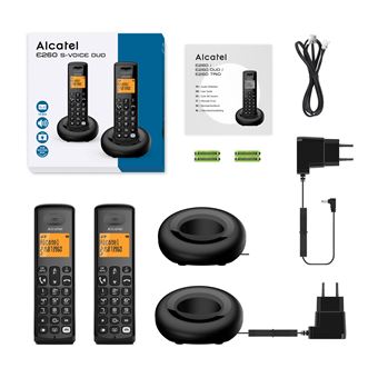 Téléphone Powertel 2782 : Duo de Téléphone fixe avec répondeur