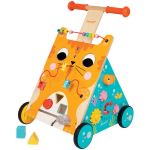 Chariot multi-activités Janod chat en bois