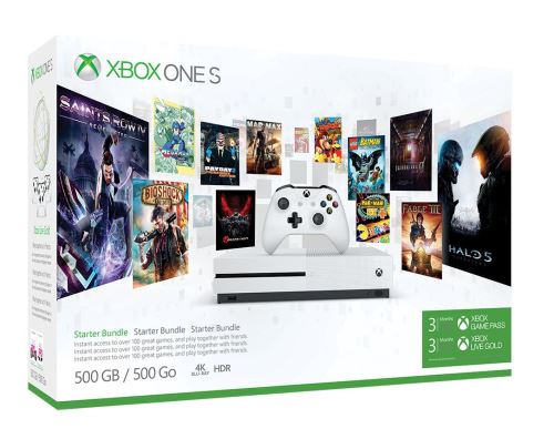 Xbox one s 500 go + 3 mois game pass + 3 mois live 889842252095