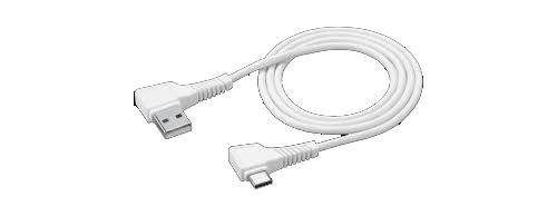 Câble USB-C coudé Wefix 1m Blanc