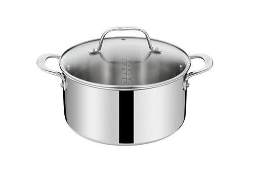 Couvercle Lagostina Opera Triply et faitout 24 cm Argent