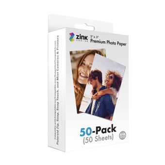 Pack de 50 feuilles papier photo Polaroid Zink 2x3 - Consommable