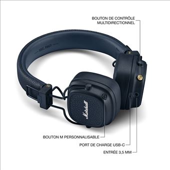Casque sans fil supra-auriculaire Marshall Major V Bluetooth