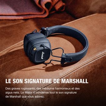 Casque sans fil supra-auriculaire Marshall Major V Bluetooth