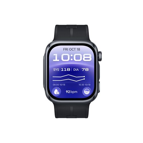 Montre Connectée Huawei Watch D3 Bluetooth Gris avec Bracelet Caoutchouc Souple Noir