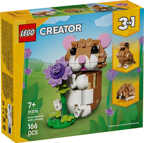 LEGO® Creator 31376 ’adorable hamster et la fleur - vue 1