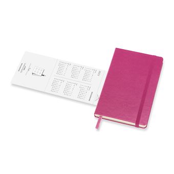Agenda Semainier Moleskine 2021 - Format Poche 9x14 Cm, Couverture Souple, 12 Mois, Pages Notes, Rouge