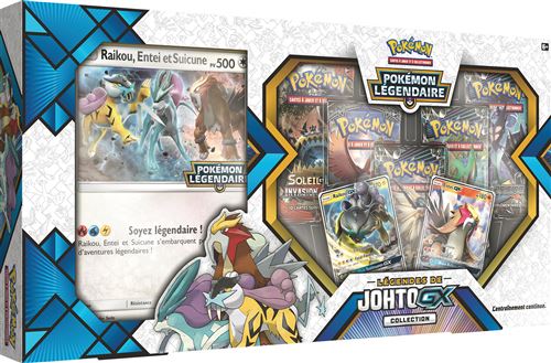 Jeu De Cartes Pokemon Coffret Collection Gx Legendes De Johto Jeu De Cartes Achat Prix Fnac