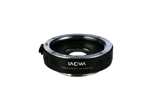 Bague d'adaptation réducteur de focale 0.7x Laowa pour objectif Probe monture Canon EF sur boiter monture