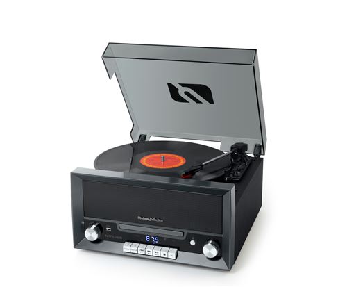 Chaîne + Platine Vinyle MUSE MT-110 DS – Bluetooth, Lecteur CD, Tuner FM, Encodage USB