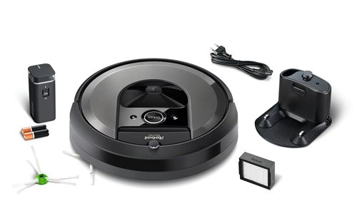 Aspirateur robot Irobot Roomba i7+ avec sa base autovidage Robot aspirateur avec base Expert 2020