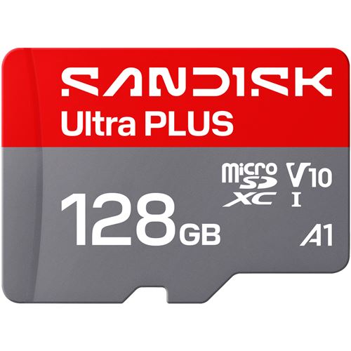 Carte UHS I microSDXC SANDISK Ultra PLUS jusqu''a 200 Mo/ en lecture video Full HD V10 U1 C10 A1 - vue 2