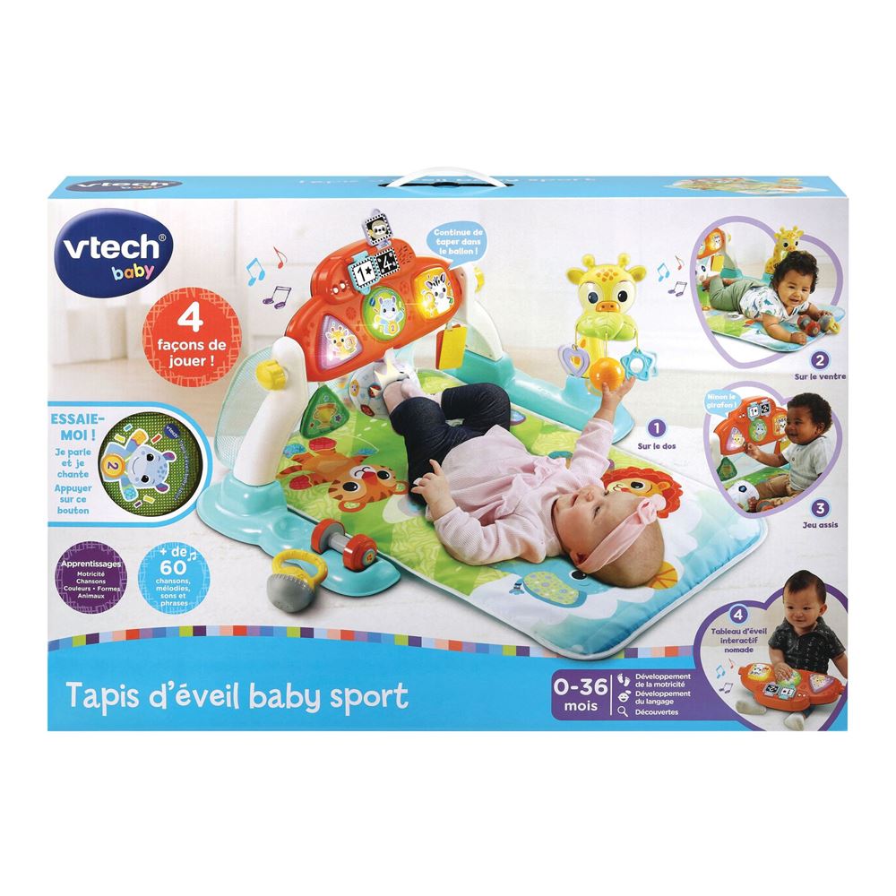 VTech - Cube d'activité jouet bébé éveil - Cube interactif éveil