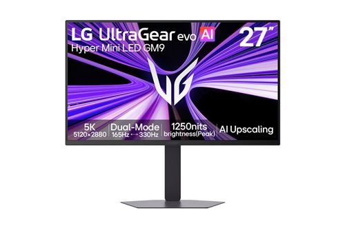 Écran PC LG 27GM950B B.AEU 27 UltraHD 5K 165Hz IPS HDR10 G SYNC FreeSync Haut parleurs 1ms - vue 1