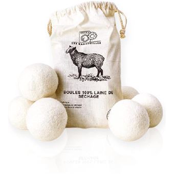 Lot de 6 Boules de Séchage Les Gargouilles Blanc