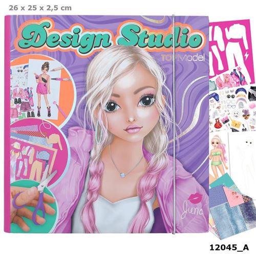Dessin et coloriage enfant Top Model Carnet Create Design Studio
