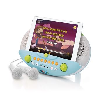 Jouet musical Singing Machine Karaoké prémium Bluetooth sur pied avec 2 micros